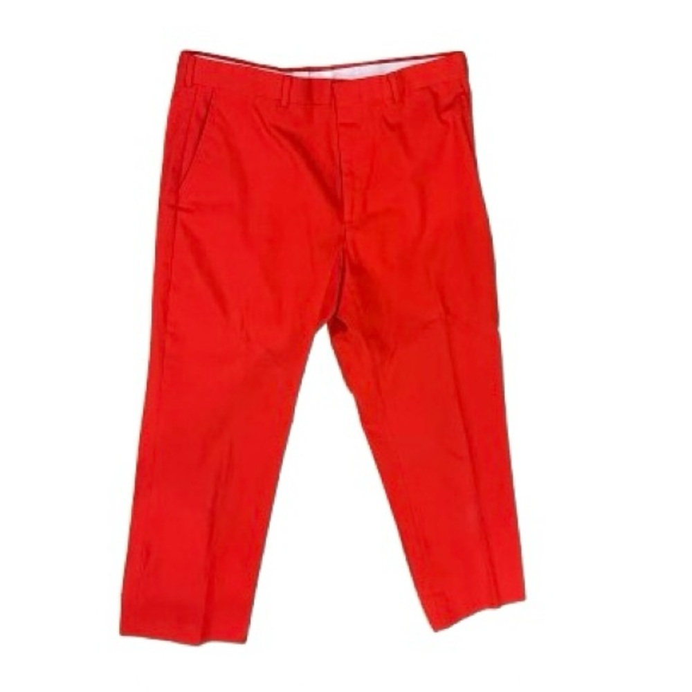 Red Cotton Pants Size 8